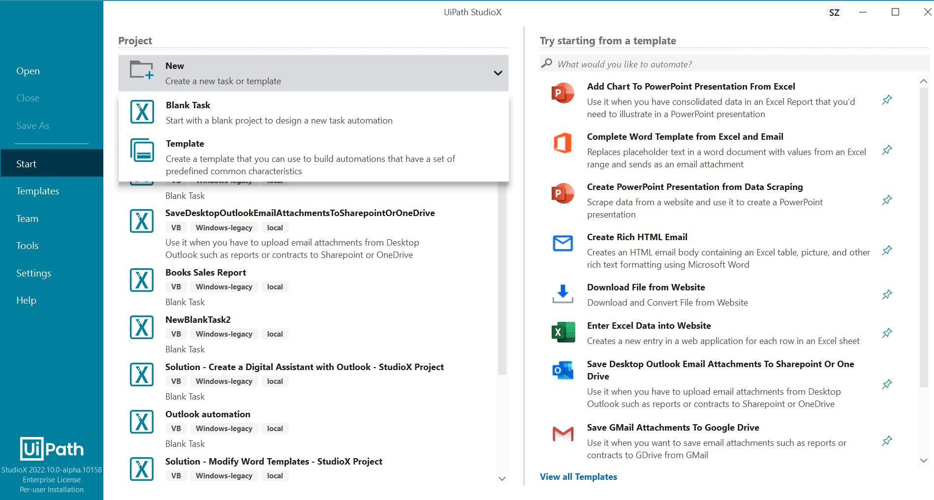 uipath客户端程序uipath两种流程方法