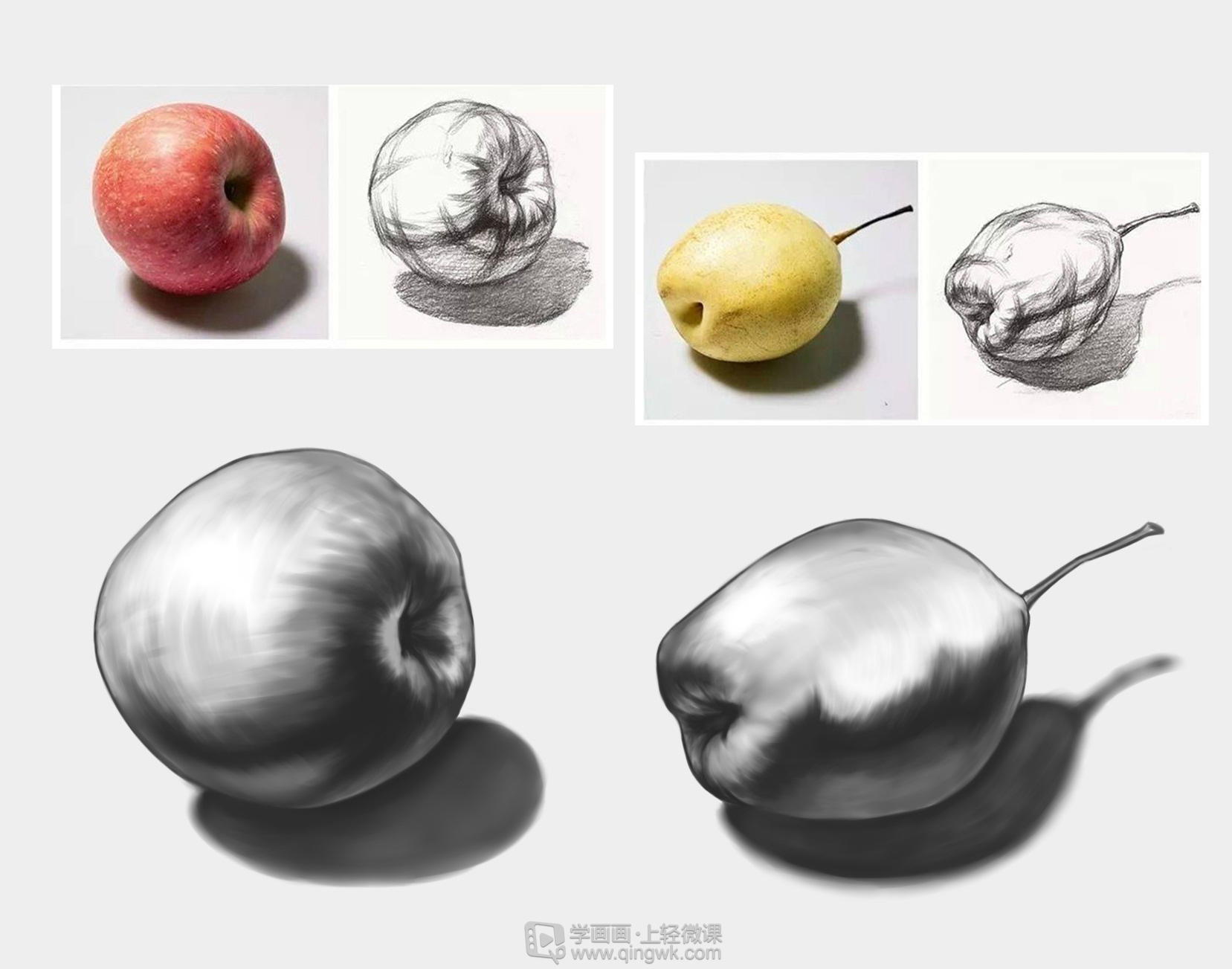 学生版速写苹果小学生速写作品图片-第2张图片-太平洋在线下载 学生版速写苹果小学生速写作品图片-第2张图片-太平洋在线下载